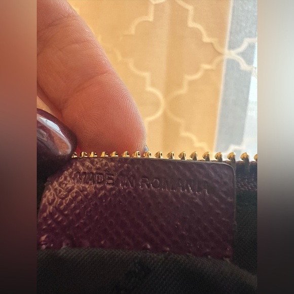 NWT ✨ Burberry Plum Reese D-Ring Chain Strap Leather Crossbody - Picture 6 of 9